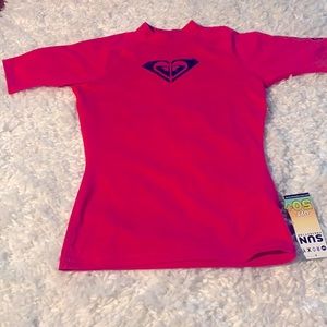 NWT Roxy Rash guard hot pink M